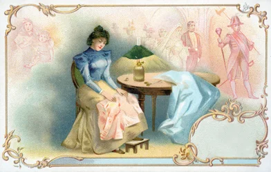 De dromen van het jonge meisje, 1900